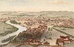 Litografía de Valladolid en 1854, por Alfred Guesdom