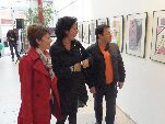 Ambas concejalas, junto al edil Gil Verona, visitan la muestra