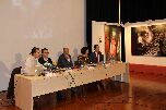 Un momento de la presentación de la exposición