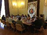 Un momento de la reunión celebrada en el Consistorio