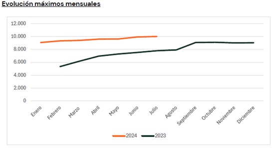 BIKI 20240814 evolución mensuales