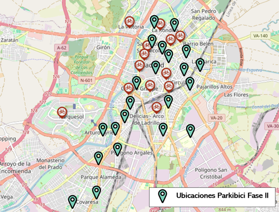 Parkibici ubicaciones fase II