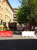 Calle Felipe II, obras entre San Blas y Conde Ribadeo