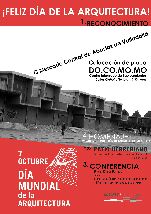 Cartel con las actividades del Día Mundial de la Arquitectura