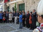Al finalizar el acto, se ha leído unos textos del autor alcalaino