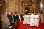 El paso del Cristo de las Mercedes se detiene ante las autoridades. Santa Iglesia Catedral Metropolitana