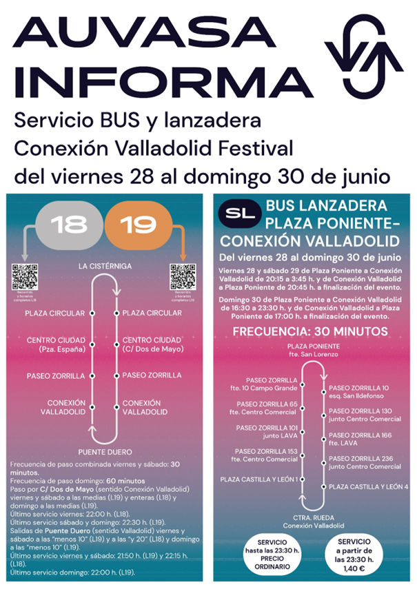 AUVASA informa bus festival conexión